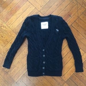 Abercrombie & Fitch Cable Knit Cardigan